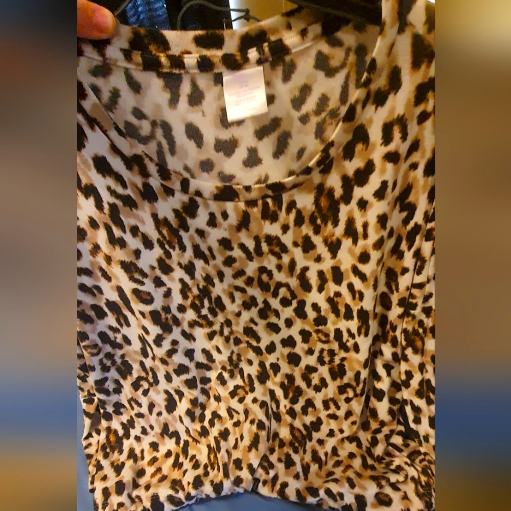 Walmart Leopard Print Top loose sweater